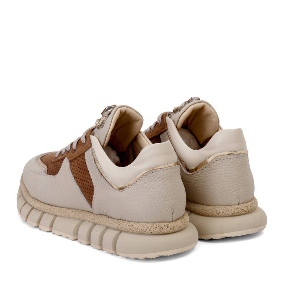 Pantofi sport KIRA - piele naturală maro
