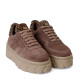 Pantofi sport MIA - piele naturală maro