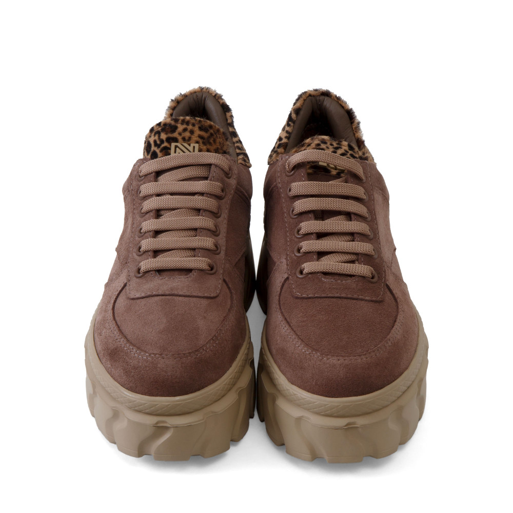 Pantofi sport MIA - piele naturală maro