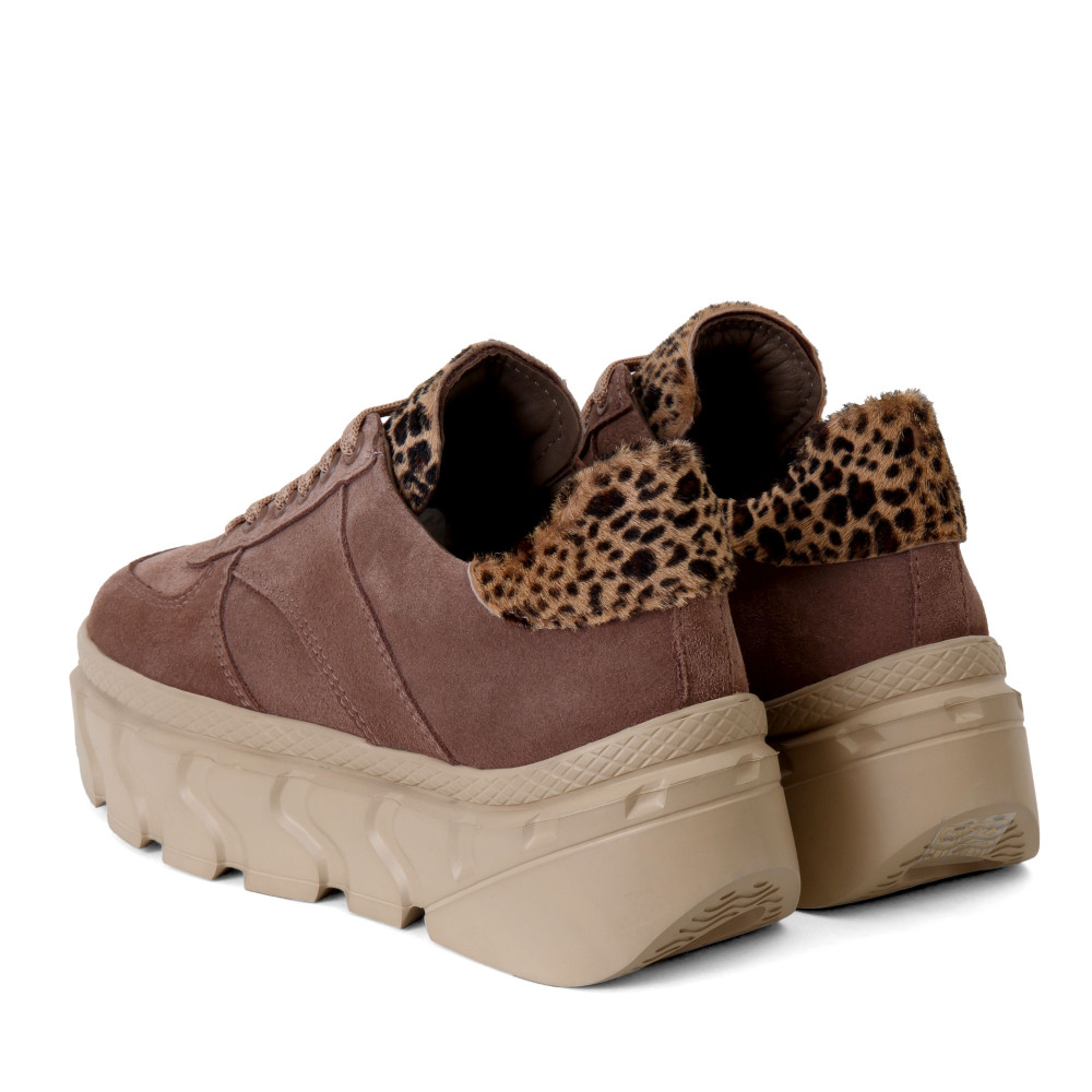 Pantofi sport MIA - piele naturală maro