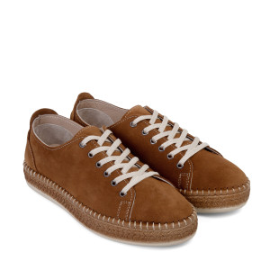 Pantofi sport PETRA - piele naturală maro