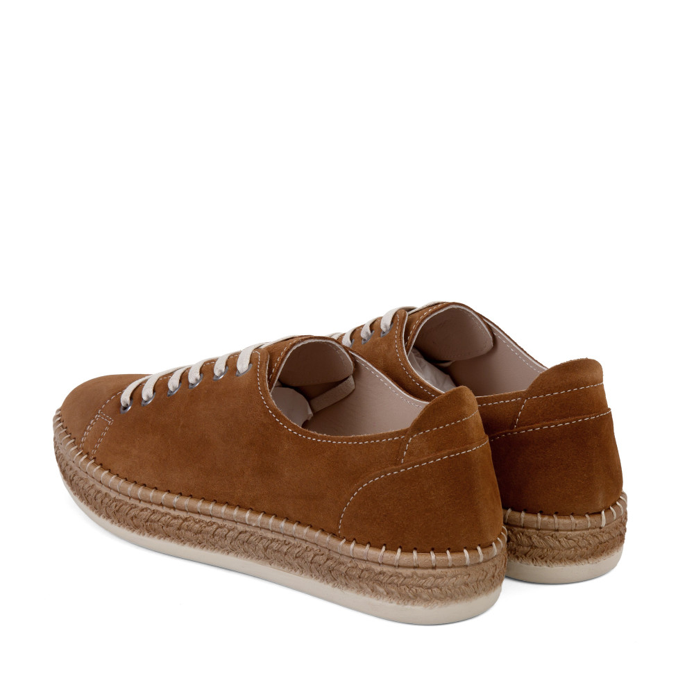 Pantofi sport PETRA - piele naturală maro