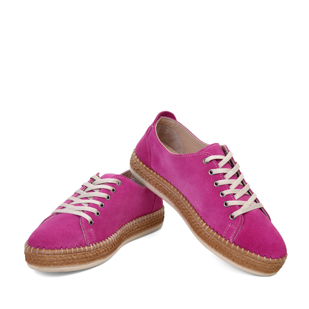 Pantofi sport PETRA - piele naturală roz