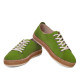 Pantofi sport PETRA - piele naturală verde