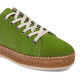 Pantofi sport PETRA - piele naturală verde