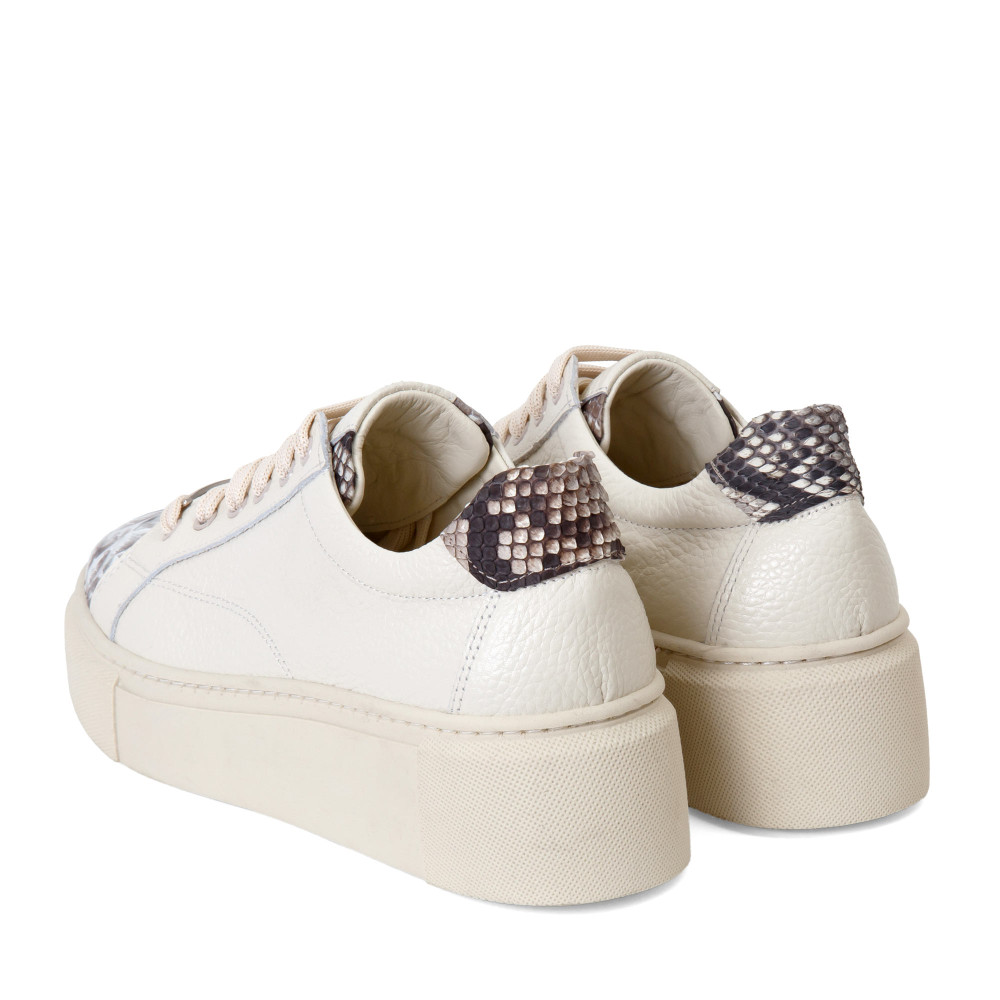 Pantofi sport PIXIE - piele naturală crem